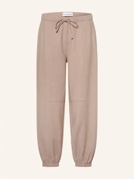 Opus Pants Kalhoty Mucia Z Teplákoviny černošedá