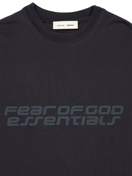 Μακρύς μπλούζα Fear Of God Essentials με σχέδιο μαύρο