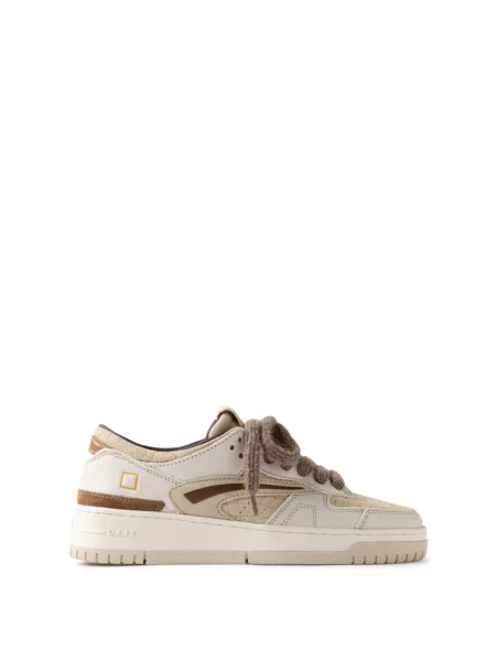 Sneakersy D.a.t.e. skórzane beżowe