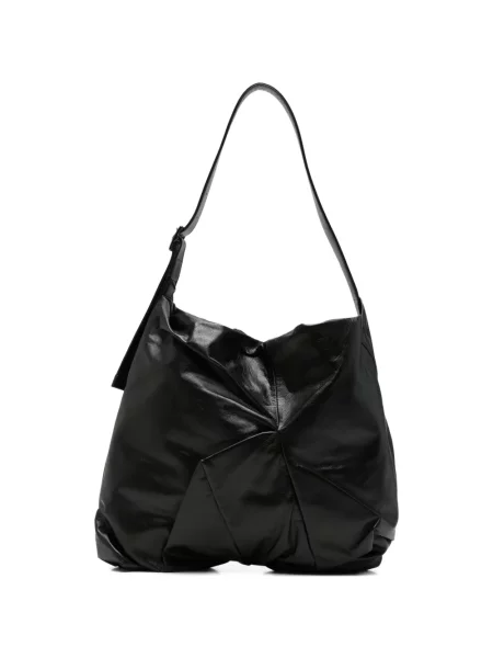 Geantă shopper Discord Yohji Yamamoto din piele negru