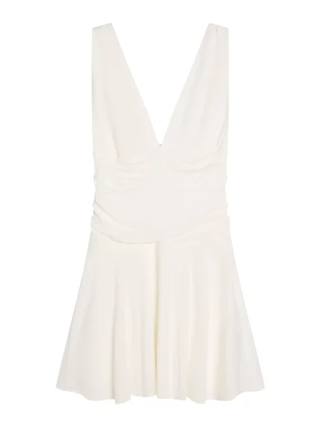 Bershka Rochie murdar alb