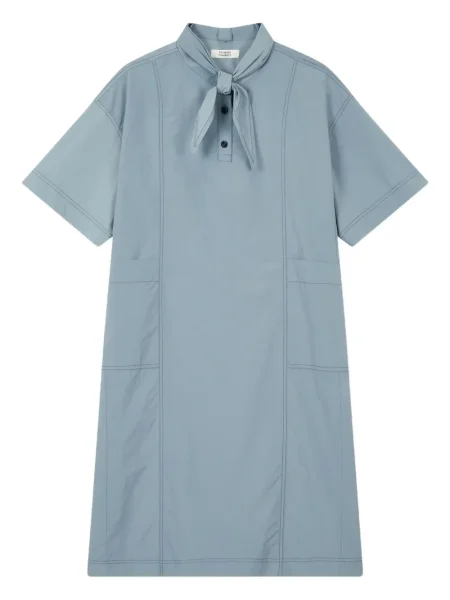 Rochie tip cămașă Studio Tomboy de costum albastru