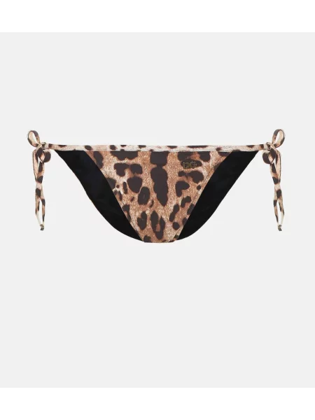 Bikini Dolce&gabbana s potiskom z leopardjim vzorcem rjava