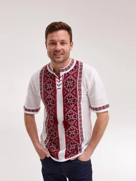 Рубашка Merezhka с вышивкой белая