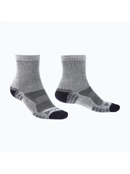 Șosete pentru bărbați Bridgedale Lightweight Merino Performance Crew Original silver/navy argintiu