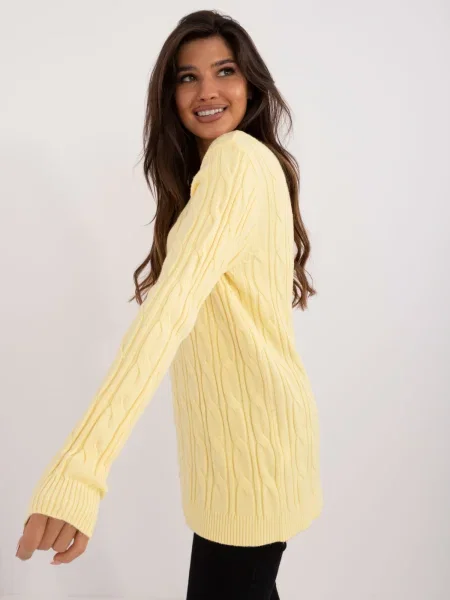 Pulover Fashionhunters galben
