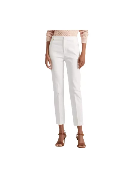 Skinny сhinosy Ralph Lauren białe