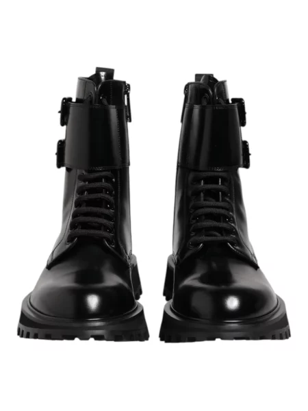 Botki Dolce And Gabbana skórzane czarne