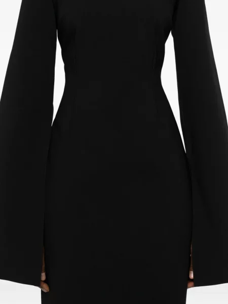 Rochie maxi Solace London lungă de costum negru