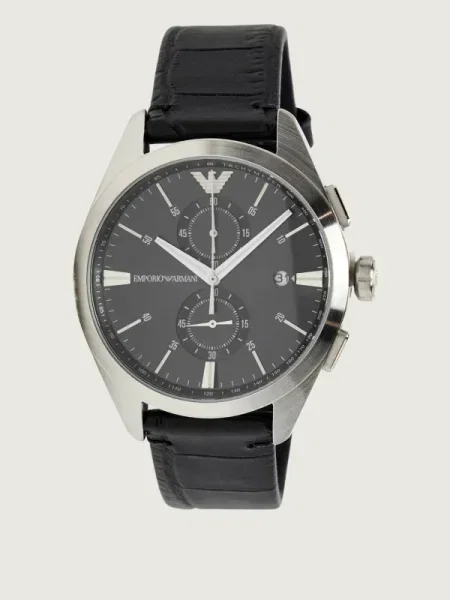 Emporio Armani óra ezüst férfi fekete