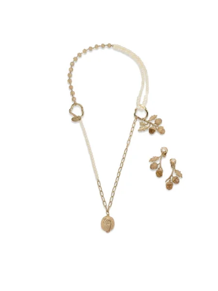 Weekend Max Mara Set colier și cercei auriu