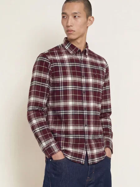 Flanelová džínová košile Tommy Jeans bílá