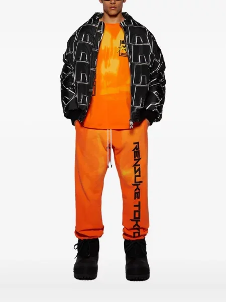 Geacă Rrr123 cu imagine cu imprimeu abstract negru