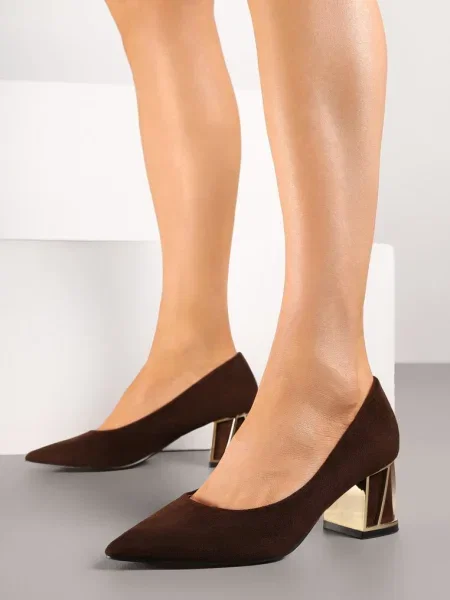 Pantofi cu maro