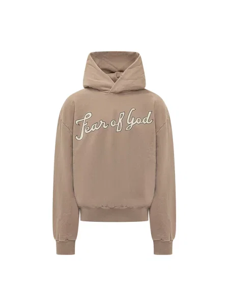 Bluza z kapturem Fear Of God klasyczna beżowa