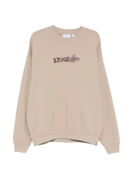 Hanorac crewneck Off-white alb