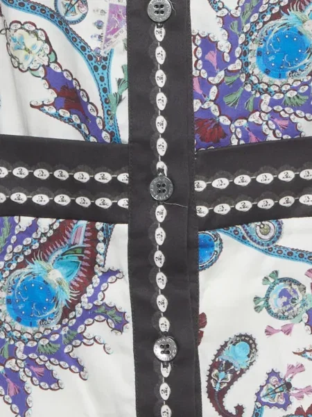 Rochie tip cămașă Mary Katrantzou alb