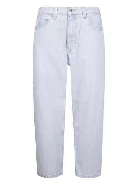 Blugi Carhartt Wip cu strasuri alb