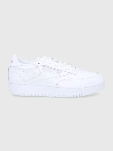 Кожаные классические кроссовки Reebok Classic белые