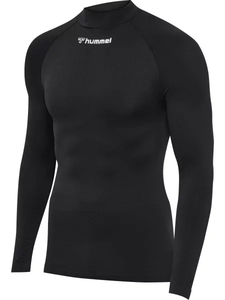 Koszulka z długim rękawem z dekoltem w serek Hummel Comfort czarna