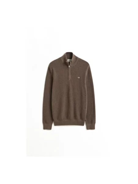 Sweter Gant brązowy