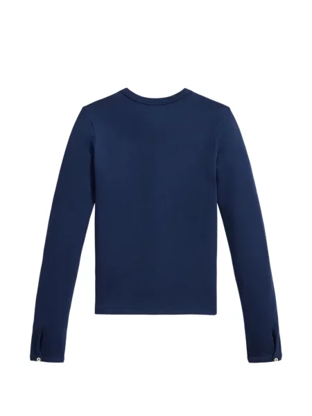Matlasat sneakerși Polo Ralph Lauren cu autograf de catifea cord albastru