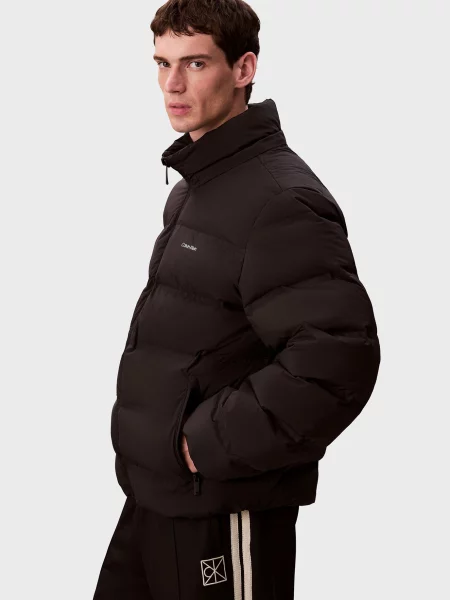 Стеганый пуховик Calvin Klein черный