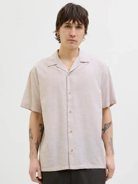 JACK & JONES Cămașă JJSummer Resort deschis bej