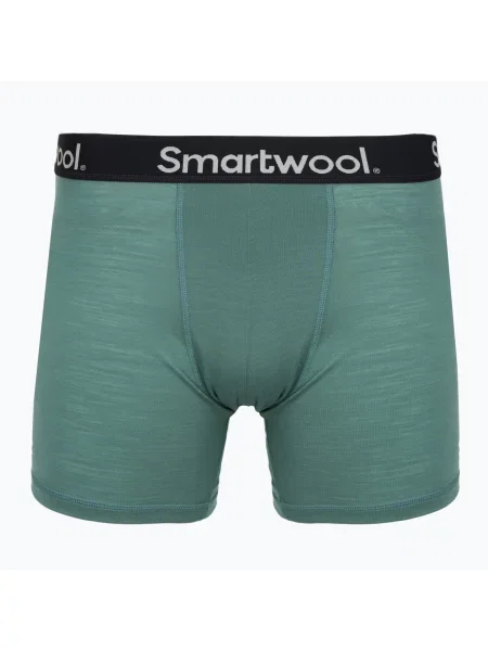 Bokserki termoaktywne Smartwool Everyday Merino Boxer Brief Boxed black dusty teal czarne