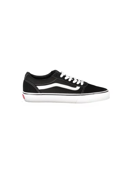 Lniane sneakersy Vans czarne