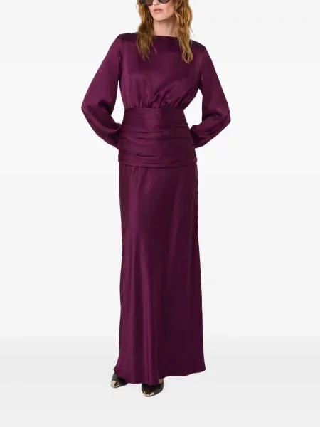 Rochie Nicholas cu volane violet