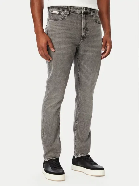 Calvin Klein Jeans Blugi Slim Taper Fit gri