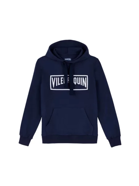 Bluza z kapturem Vilebrequin z kapturem niebieska