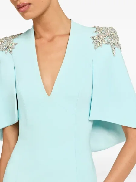 Rochie maxi Jenny Packham de costum albastru