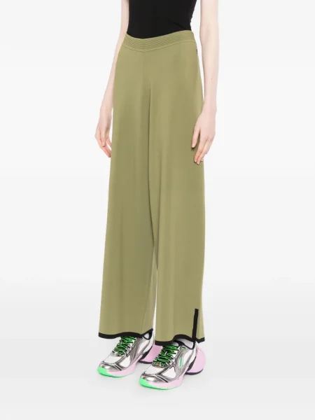 Pantaloni Karl Lagerfeld tricotate verde
