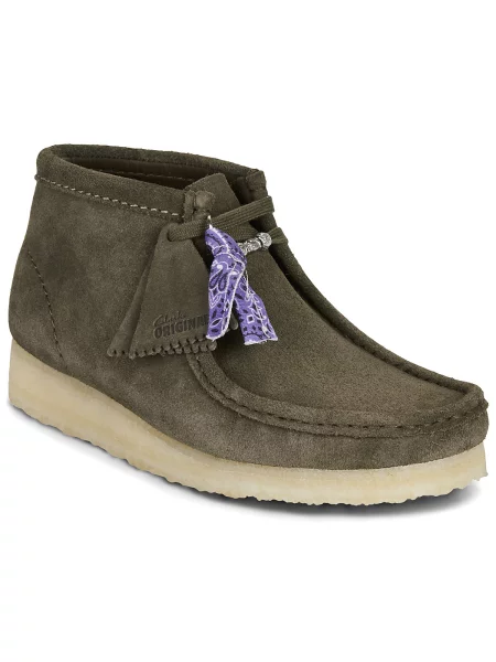 Členkové topánky Clarks Originals zelená