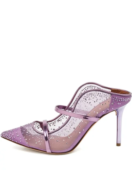 Papuci tip mules Malone Souliers de cristal violet
