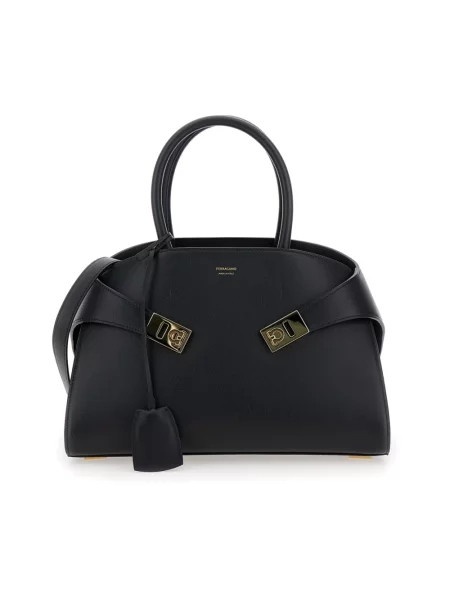 Torebka Salvatore Ferragamo skórzana czarna