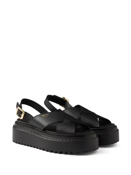 Sandale Prada din piele negru
