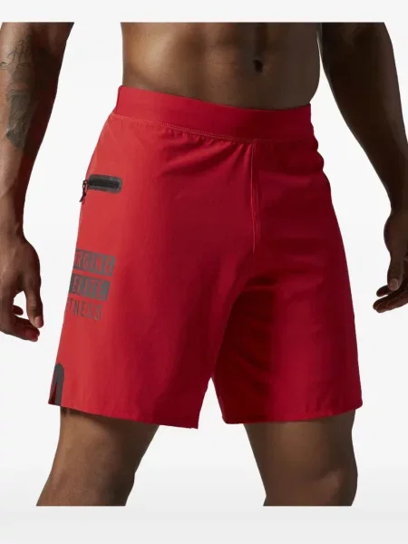 Kratke hlače Reebok s printom crvena