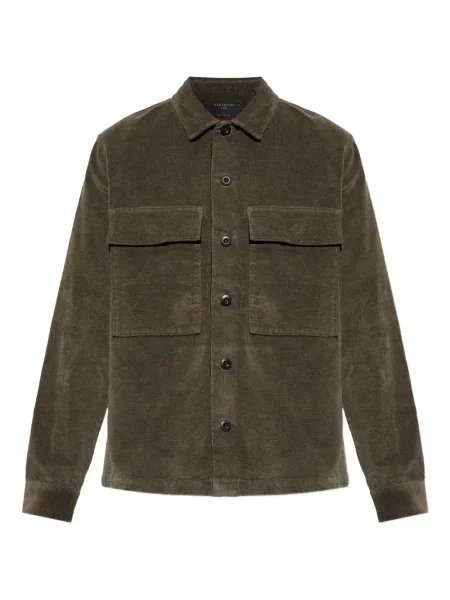 Риза Allsaints кафяво
