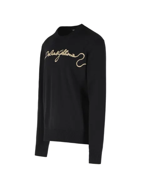 Pulover Dolce & Gabbana cu autograf negru