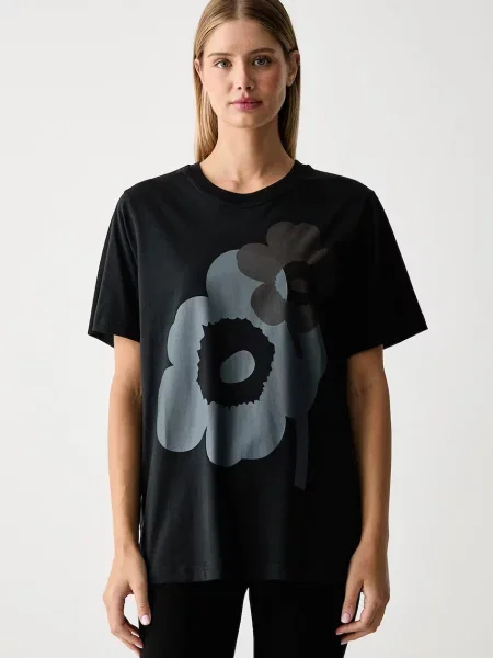 Marimekko tricou pentru femei din negru