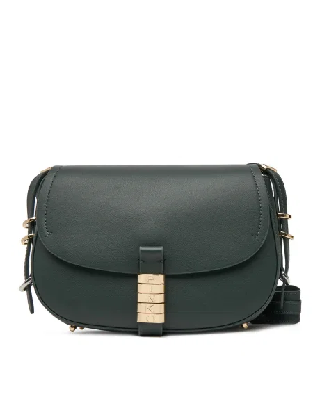 Кожена чанта Pinko зелено
