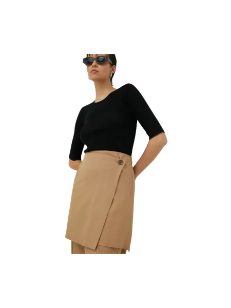 By Malene Birger spódnica mini ołówkowa beżowy
