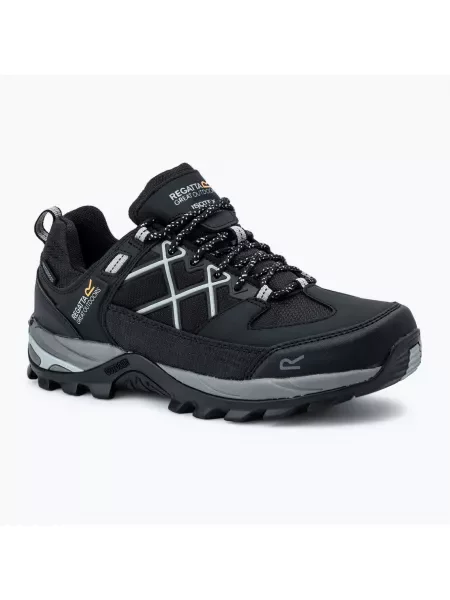 Pánske trekové topánky REGATTA Samaris III Low black/granite čierna