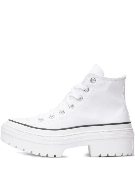 Sneakerși Converse cu platformă alb