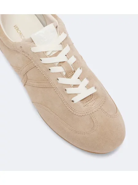 Sneakerși Veronica Beard din piele de căprioară bej