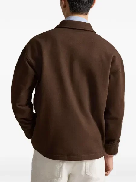 Gulerat tricou polo Polo Ralph Lauren cu decolteu în V fără mâneci maro