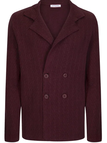 Felix Hardy Geacă tricotată bordeaux roșu